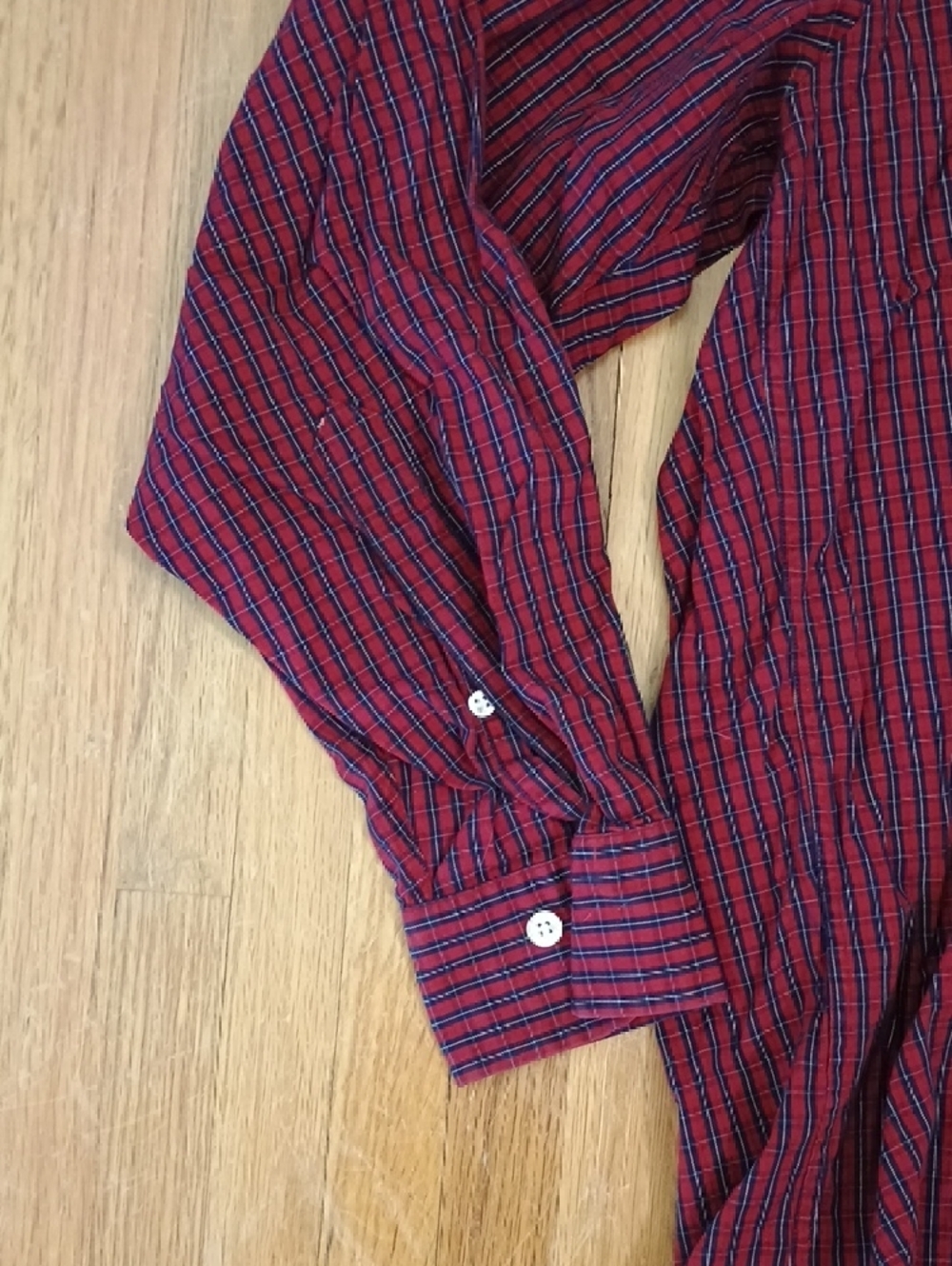Brooks Brothers Burgundy Striped Dress Shirt - Picture 4 of 4